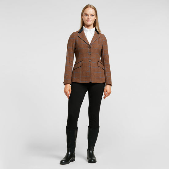 Womens Saratoga Tweed Jacket Brown Tweed