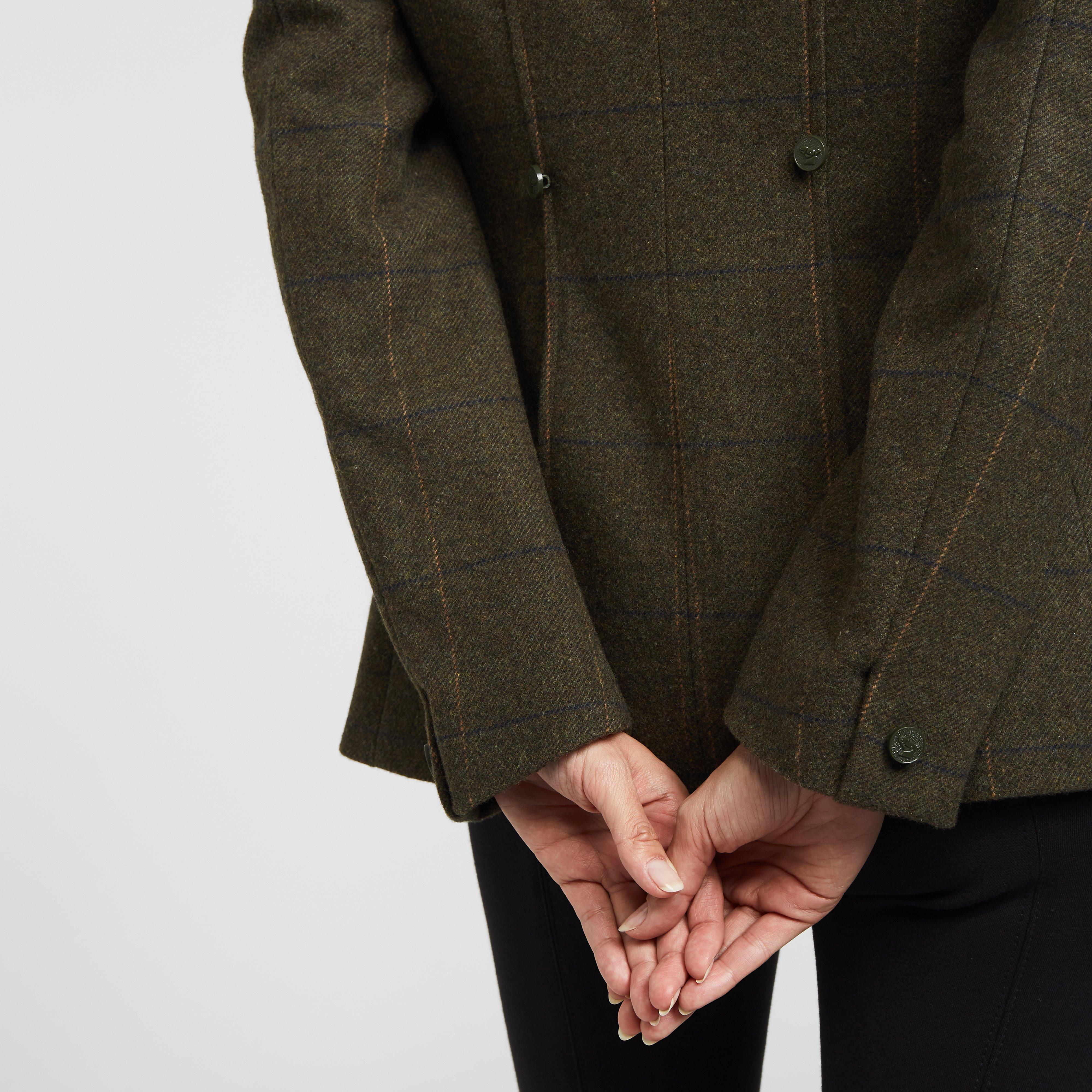 Womens Saratoga Tweed Jacket Green Check