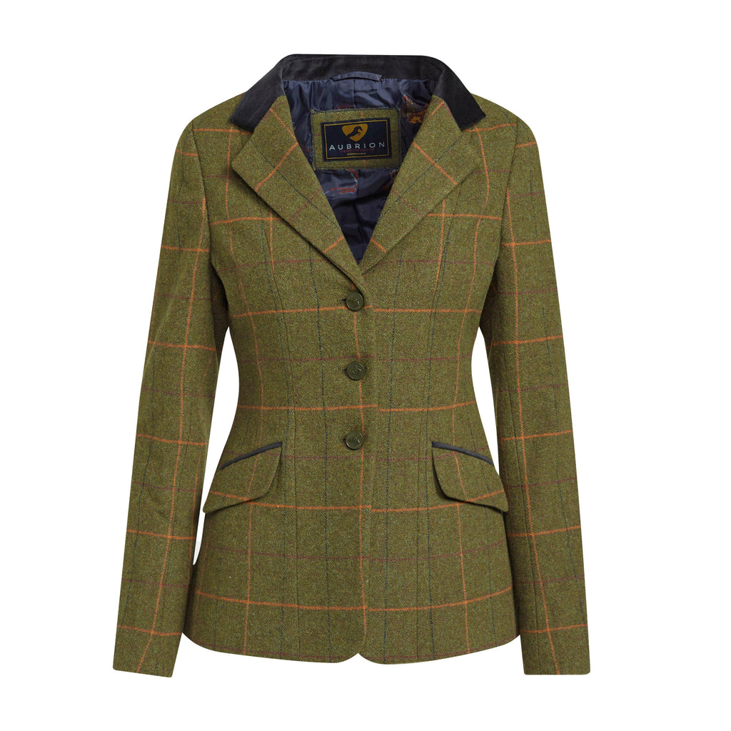 Womens Saratoga Tweed Jacket Red/Yellow/Blue Check