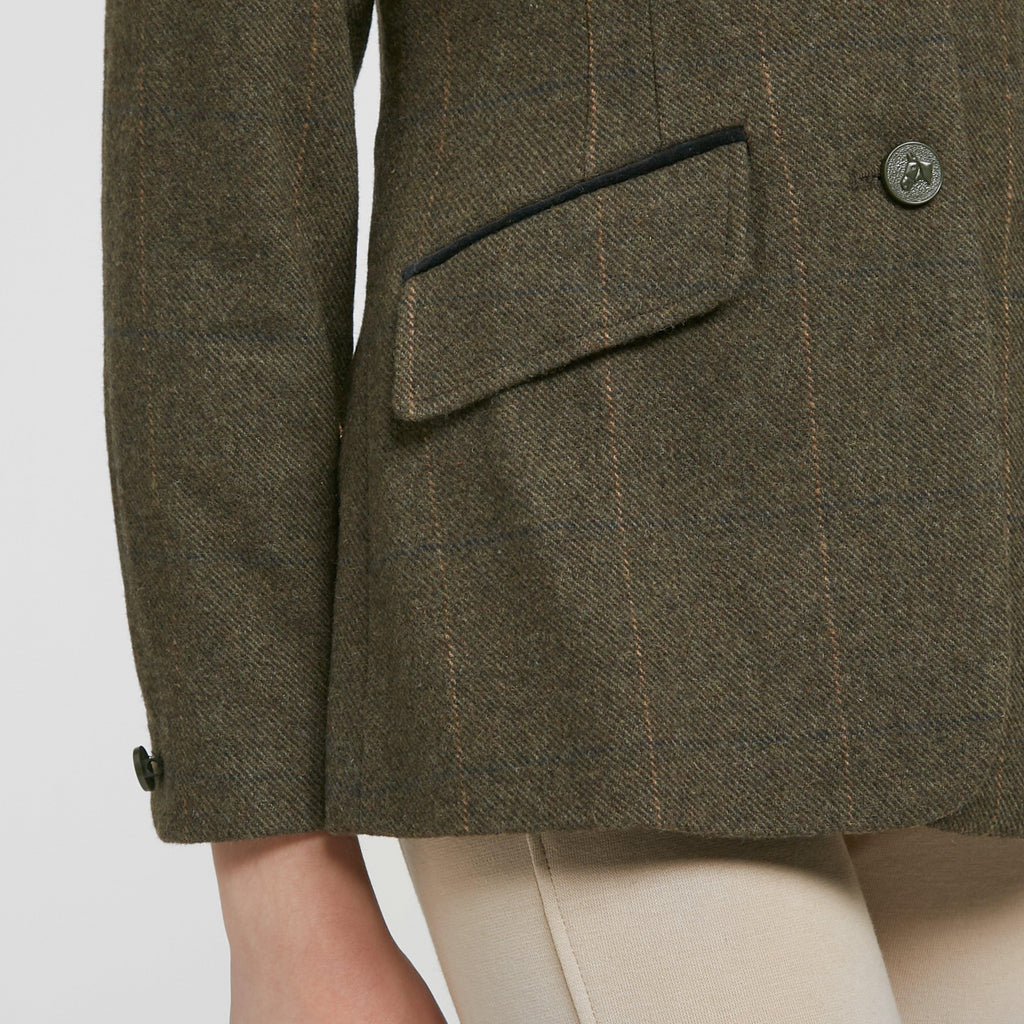 Childs Saratoga Tweed Jacket Green Check