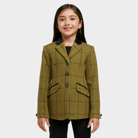 Childs Saratoga Tweed Jacket Navy/Maroon Check