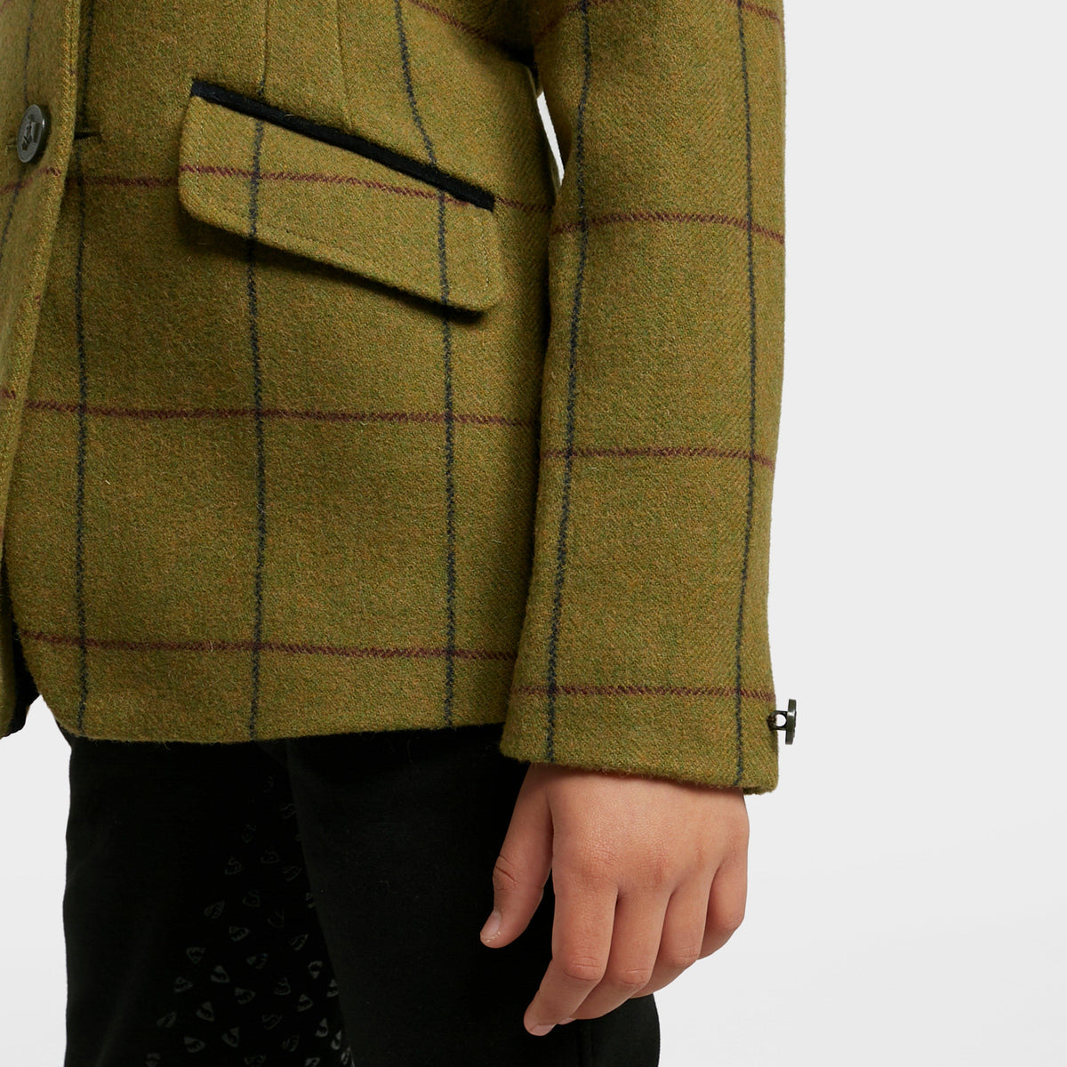 Childs Saratoga Tweed Jacket Navy/Maroon Check