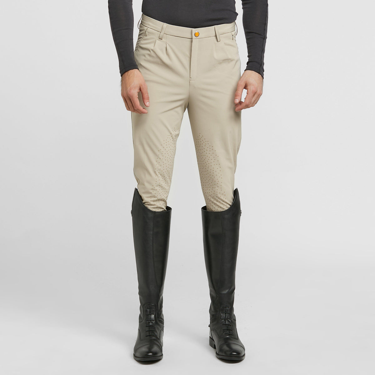 Mens Walton Knee Patch Breeches Beige