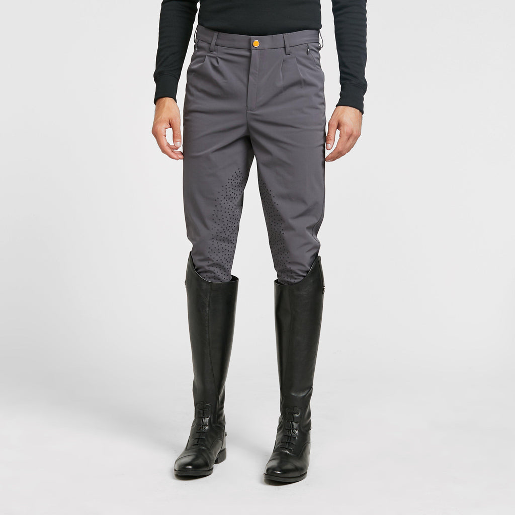 Mens Walton Knee Patch Breeches Grey