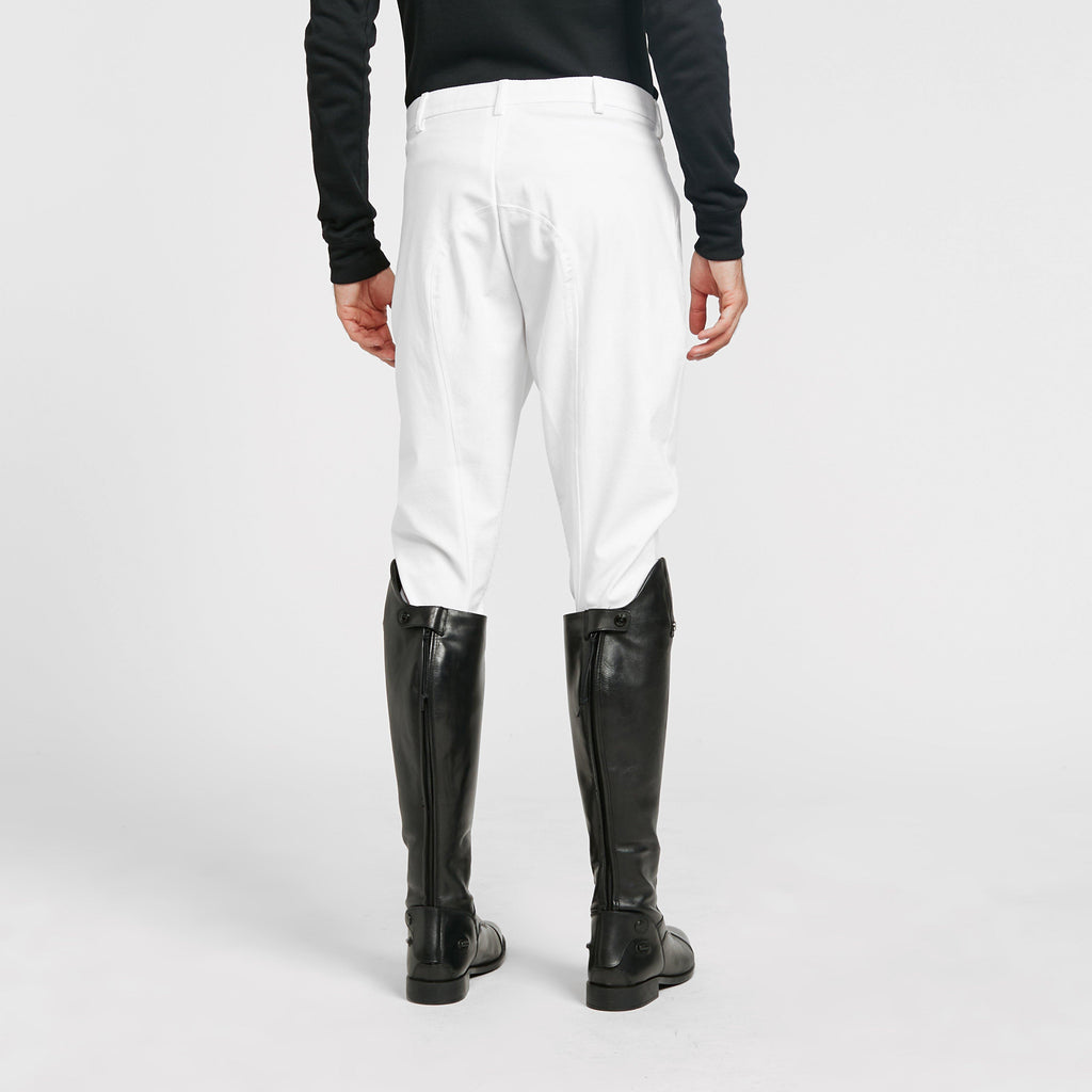 Mens Walton Knee Patch Breeches White