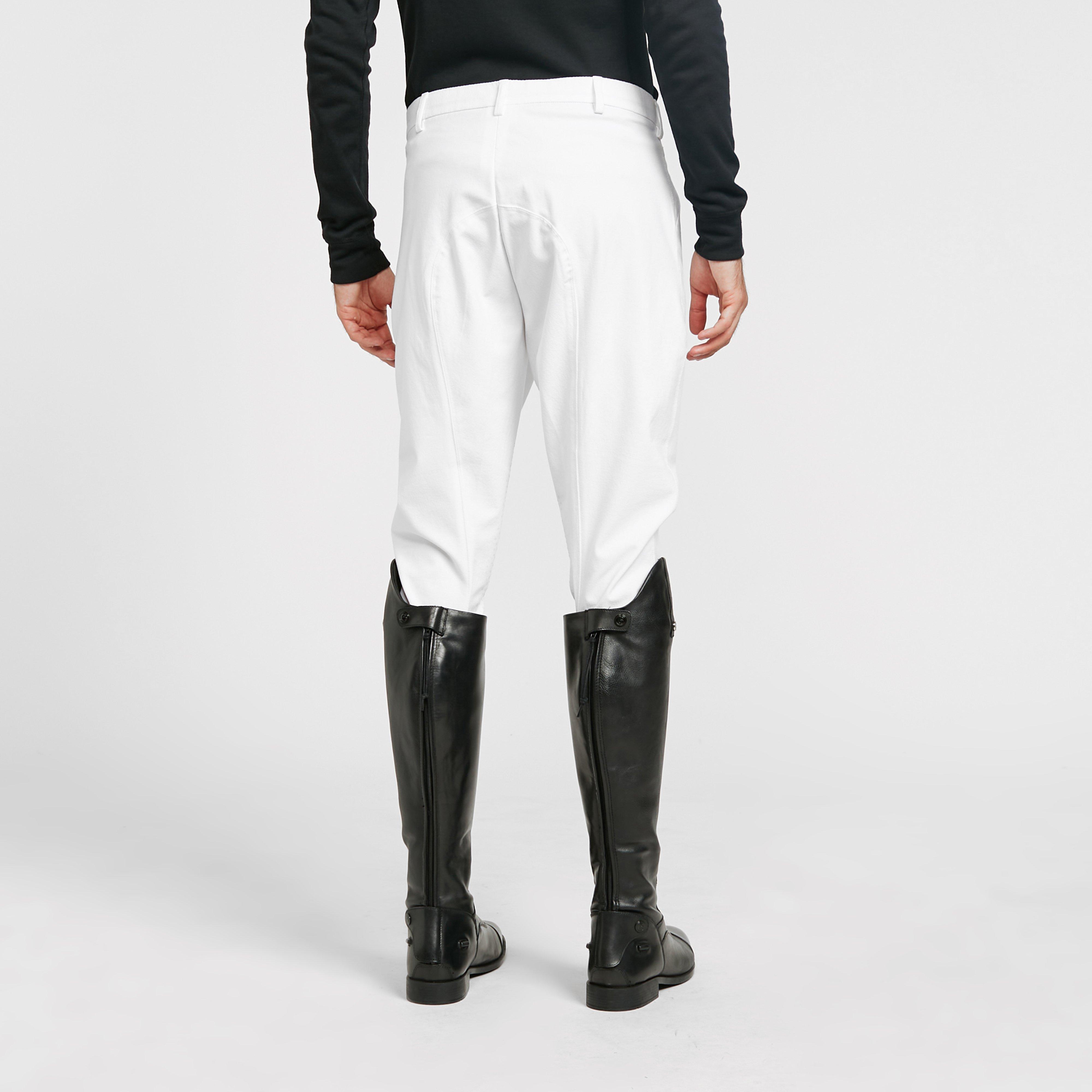 Mens Walton Knee Patch Breeches White