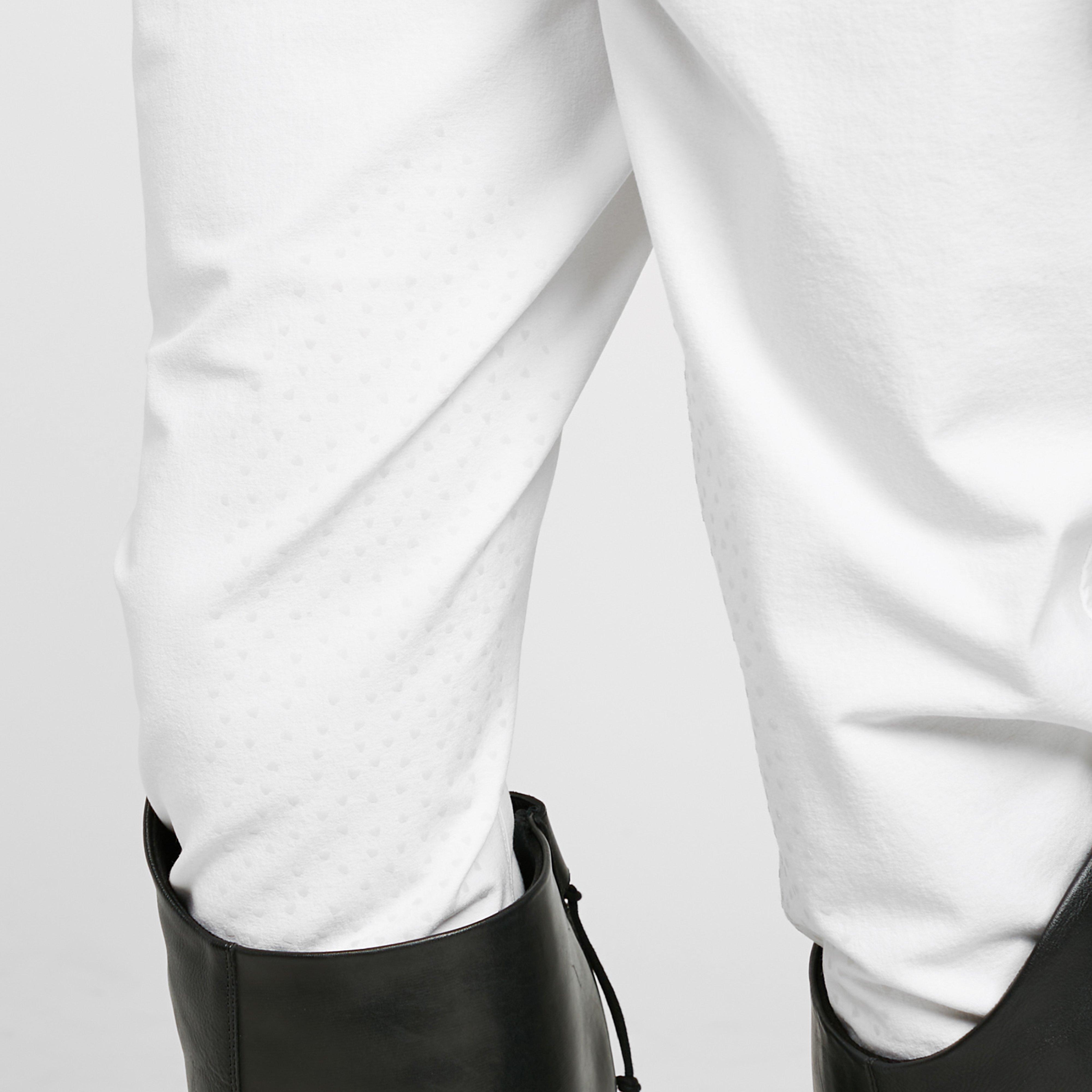 Mens Walton Knee Patch Breeches White
