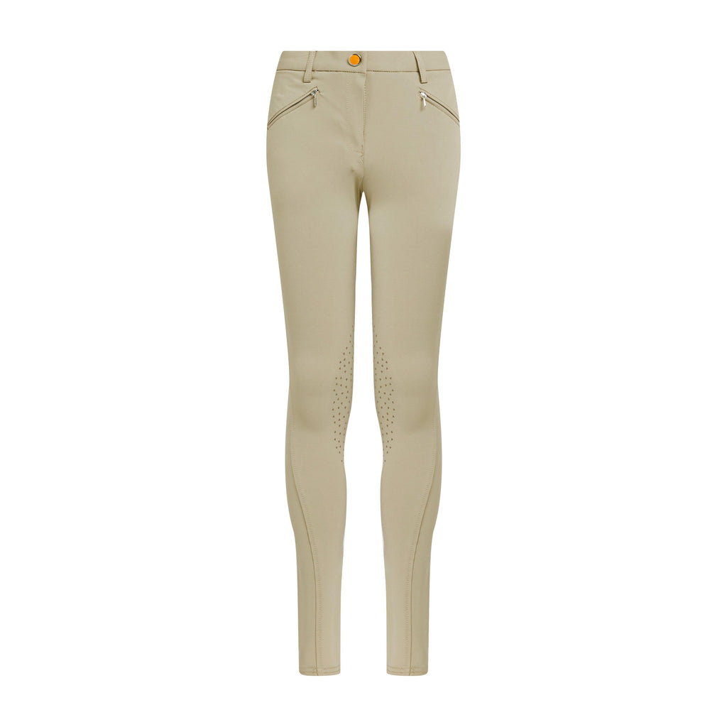 Young Rider Thompson Knee Patch Breeches Beige