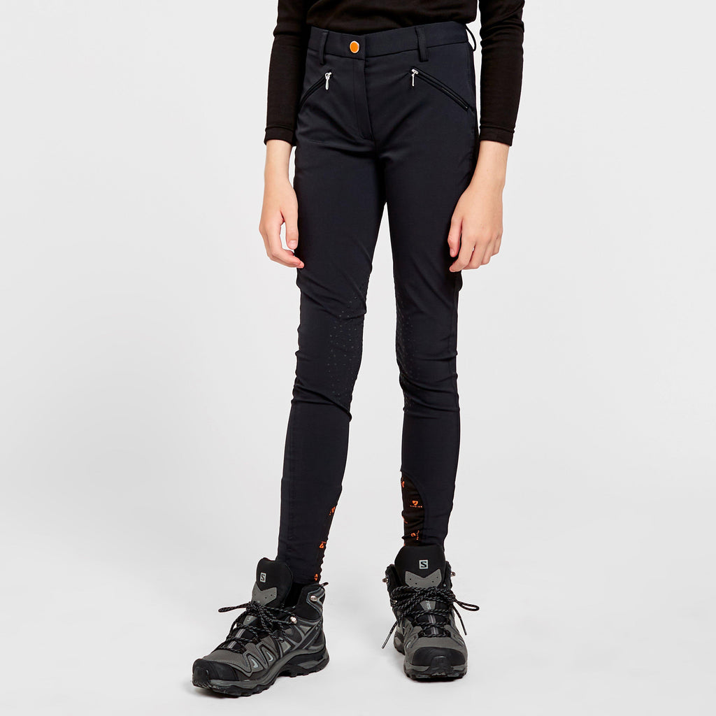 Young Rider Thompson Knee Patch Breeches Black