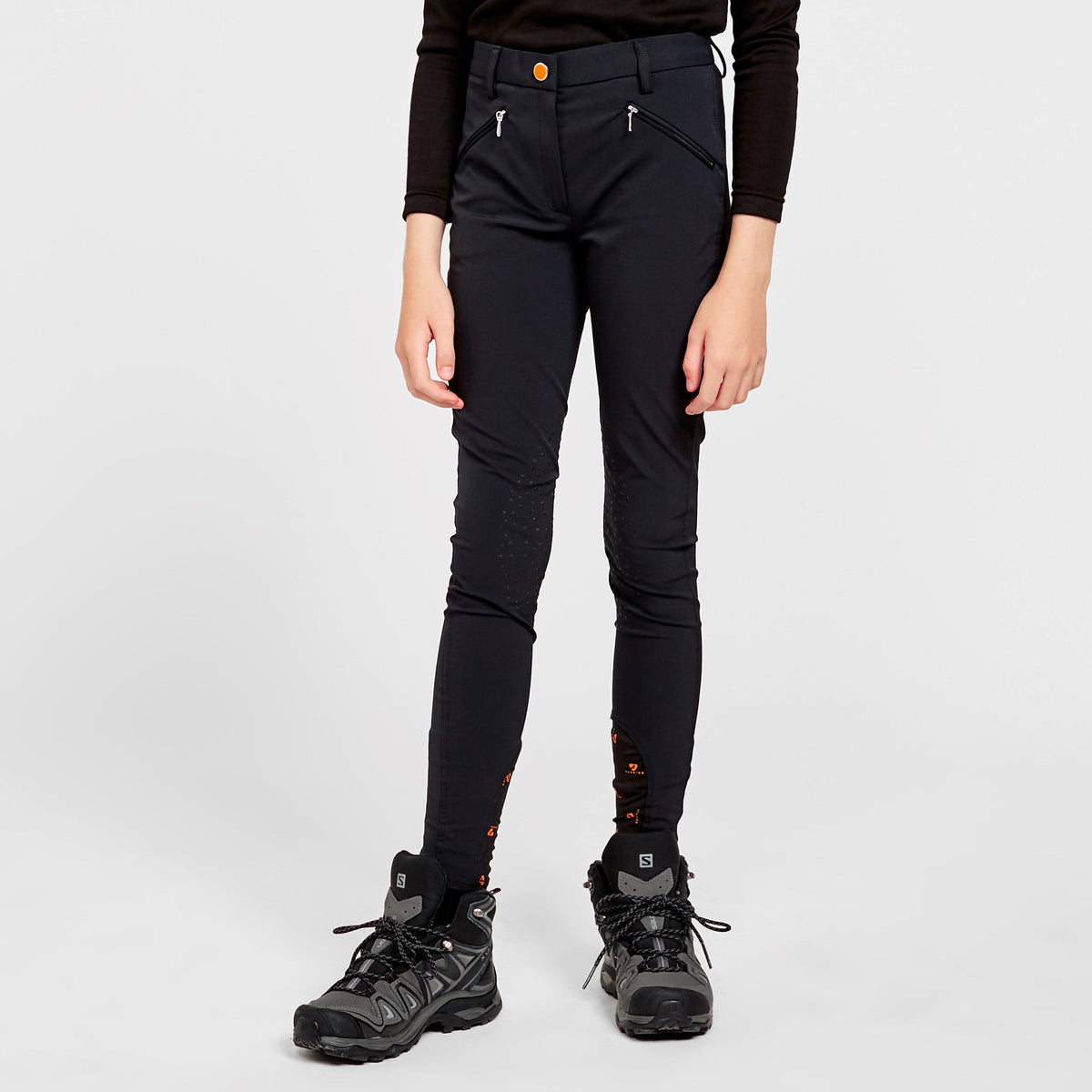 Young Rider Thompson Knee Patch Breeches Black