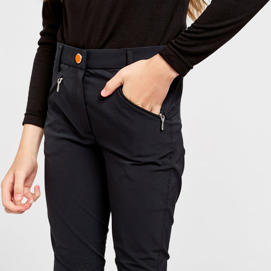 Young Rider Thompson Knee Patch Breeches Black