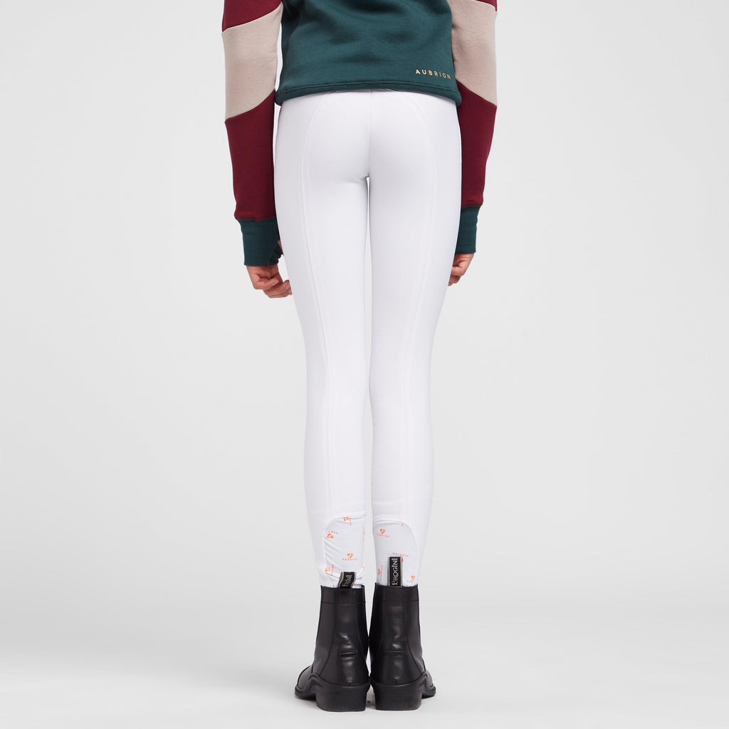 Young Rider Thompson Knee Patch Breeches White
