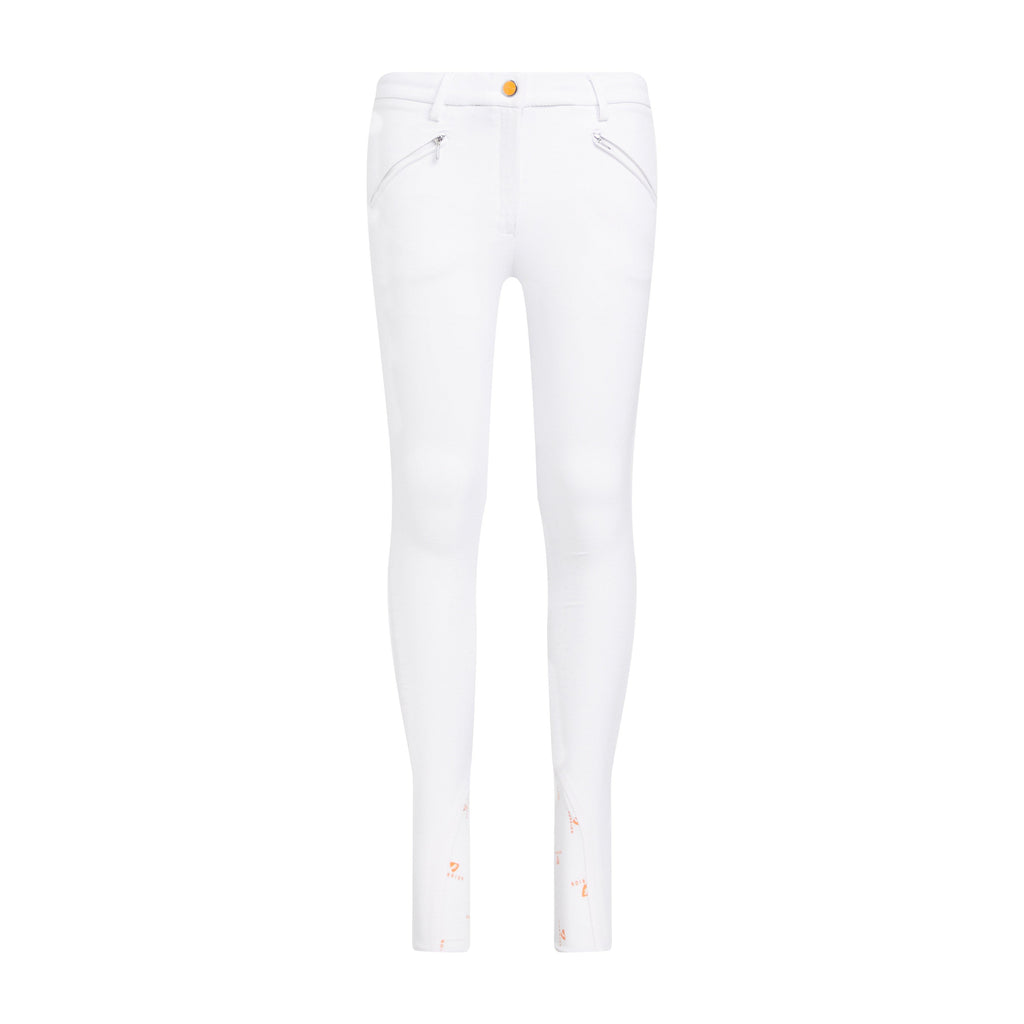 Young Rider Thompson Knee Patch Breeches White