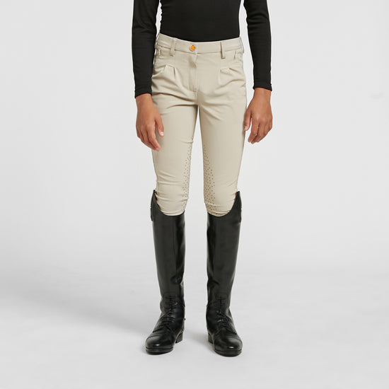 Boys Walton Knee Patch Breeches Beige