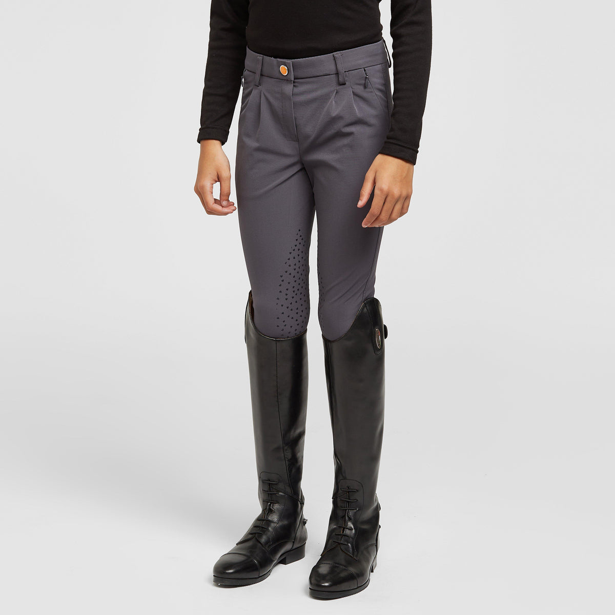 Boys Walton Knee Patch Breeches Grey