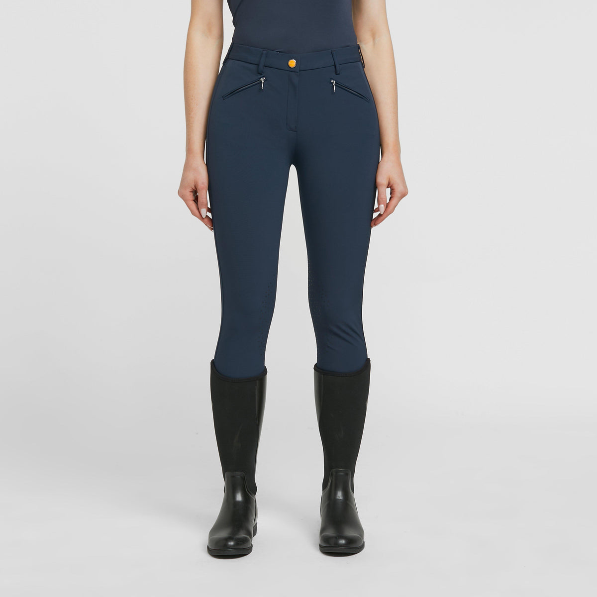 Womens Thompson Knee Patch Breeches Navy