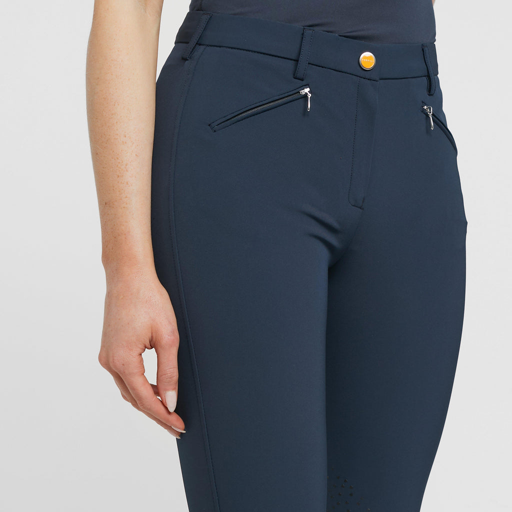 Womens Thompson Knee Patch Breeches Navy