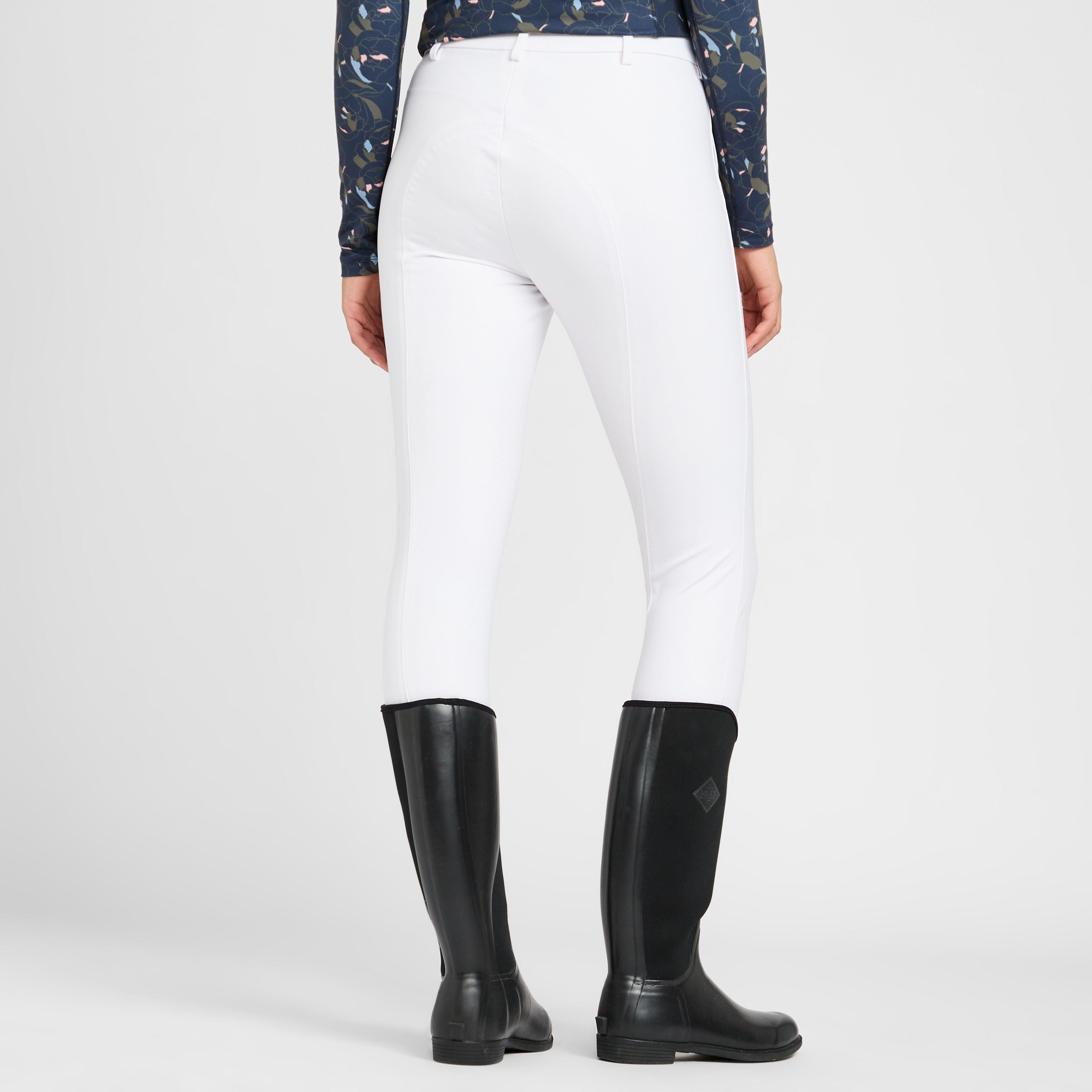 Womens Thompson Knee Patch Breeches White