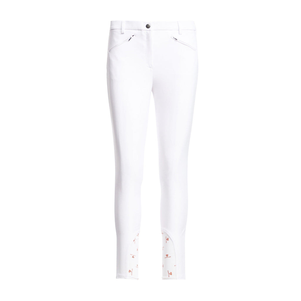 Womens Thompson Knee Patch Breeches White