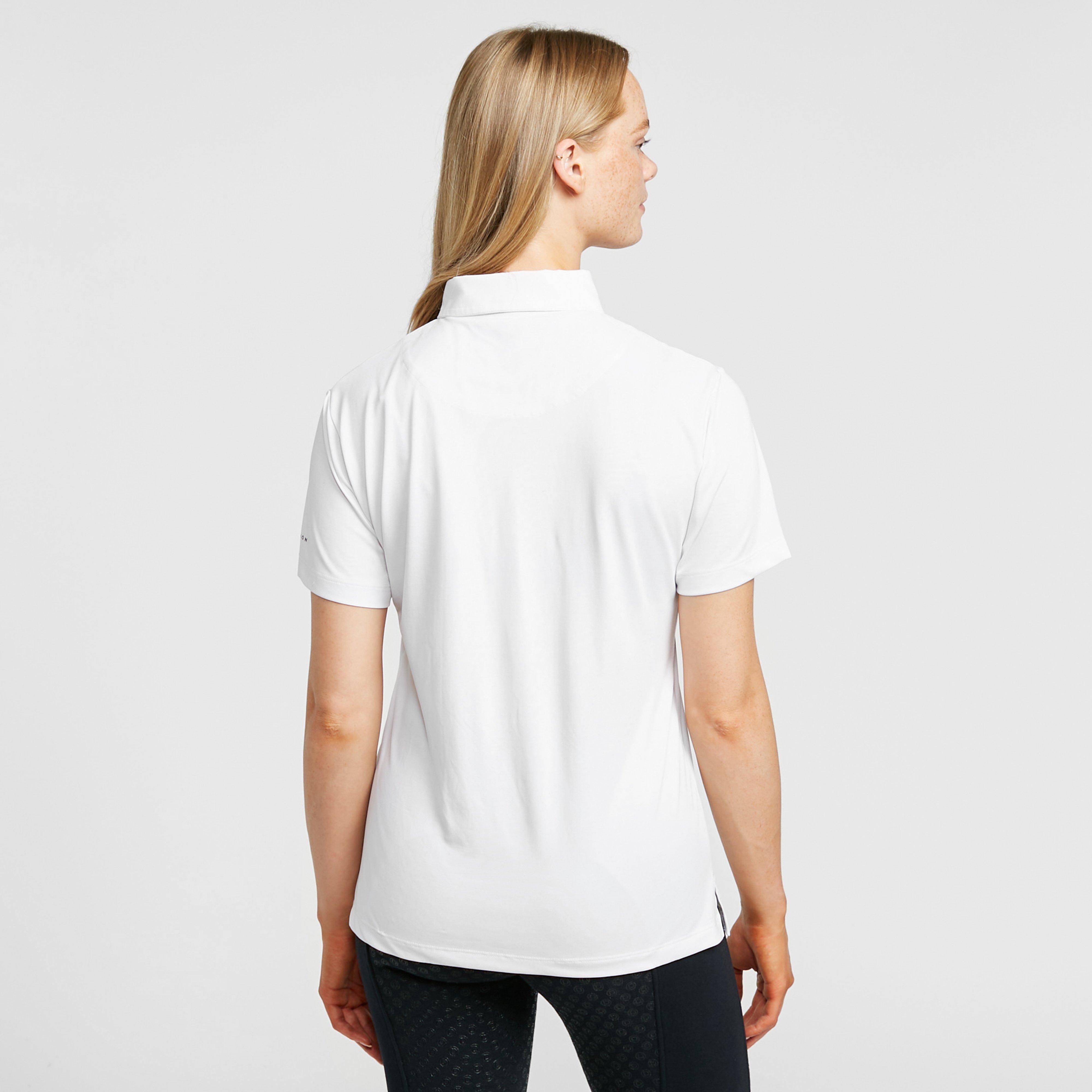 Womens Short Sleeve Tie Shirt White