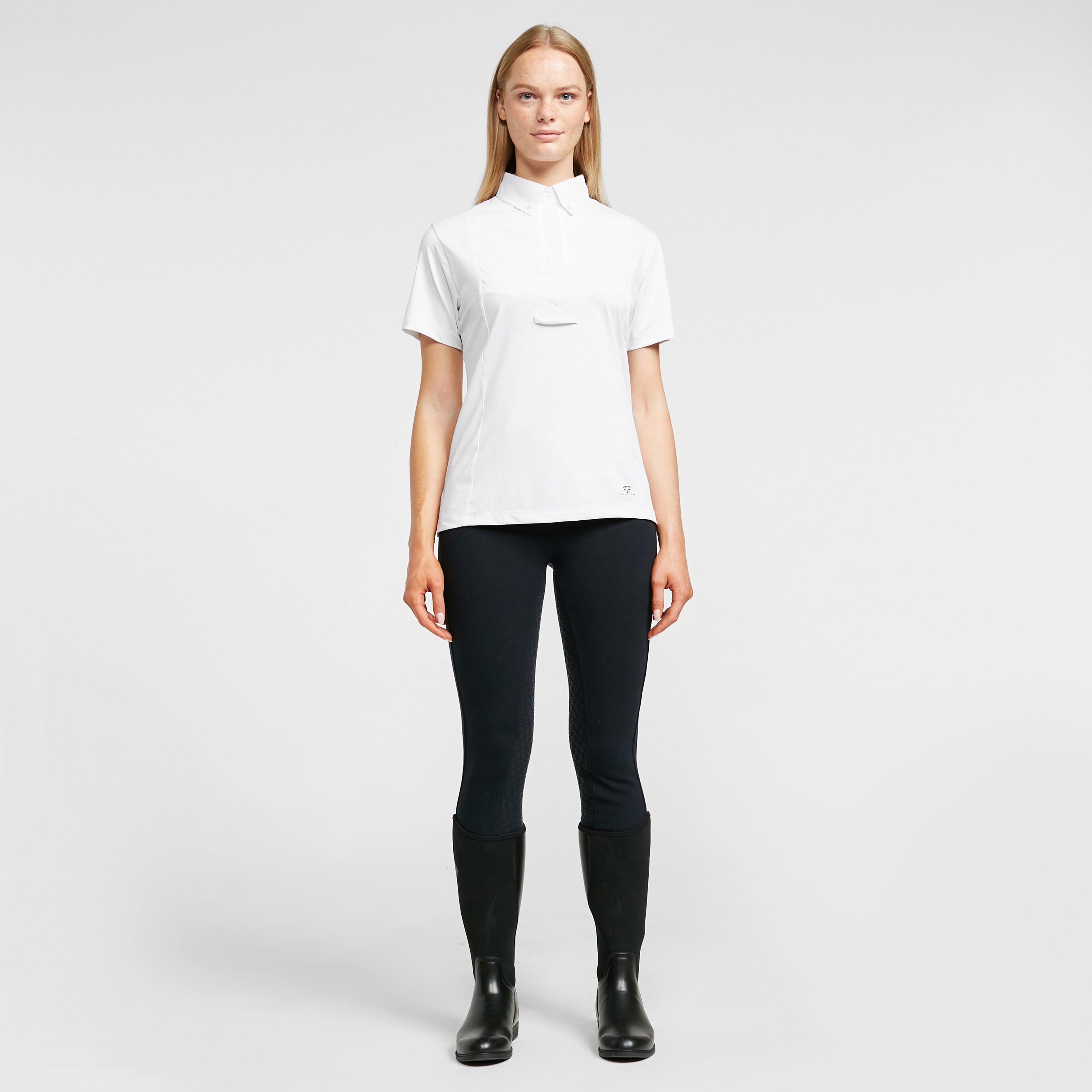 Womens Short Sleeve Tie Shirt White