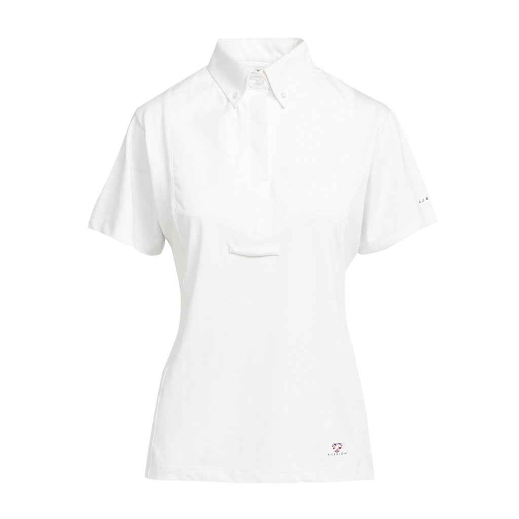 Womens Short Sleeve Tie Shirt White