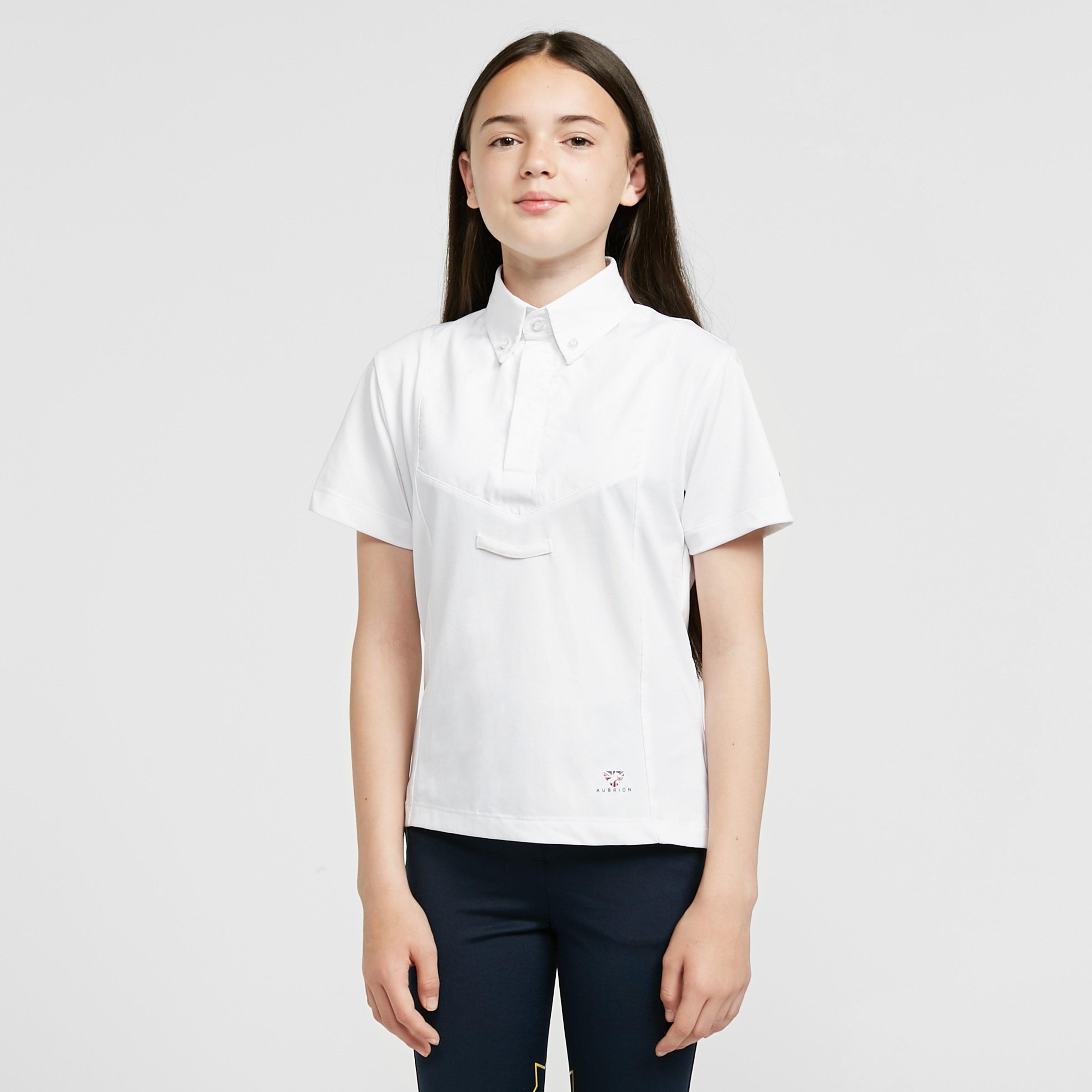Child Short Sleeve Tie Shirt White