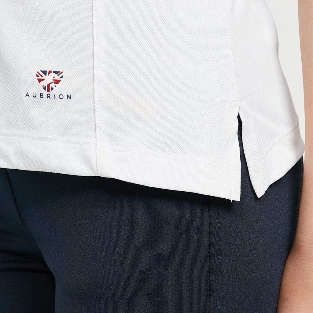 Child Short Sleeve Tie Shirt White