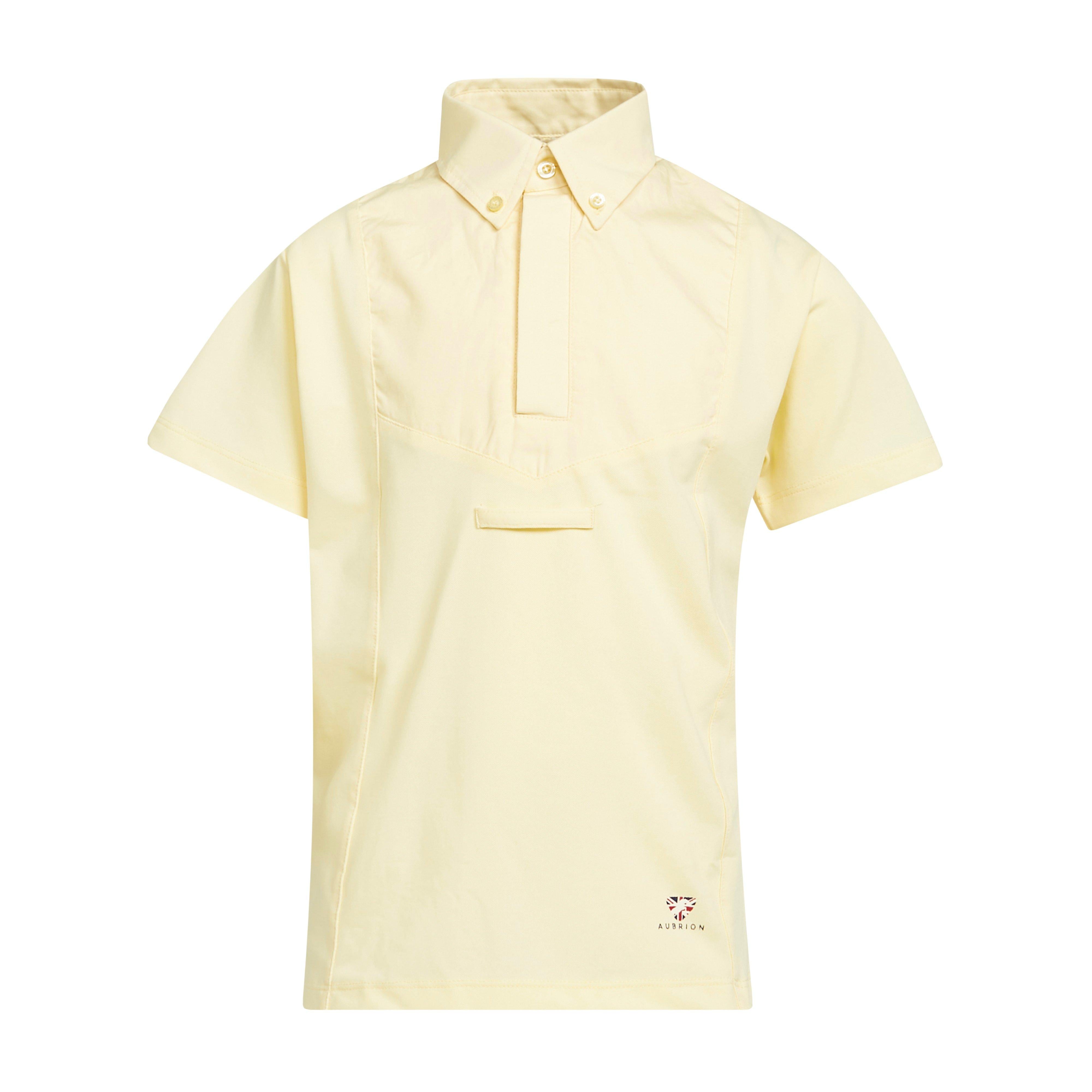 Child Short Sleeve Tie Shirt Yelllow