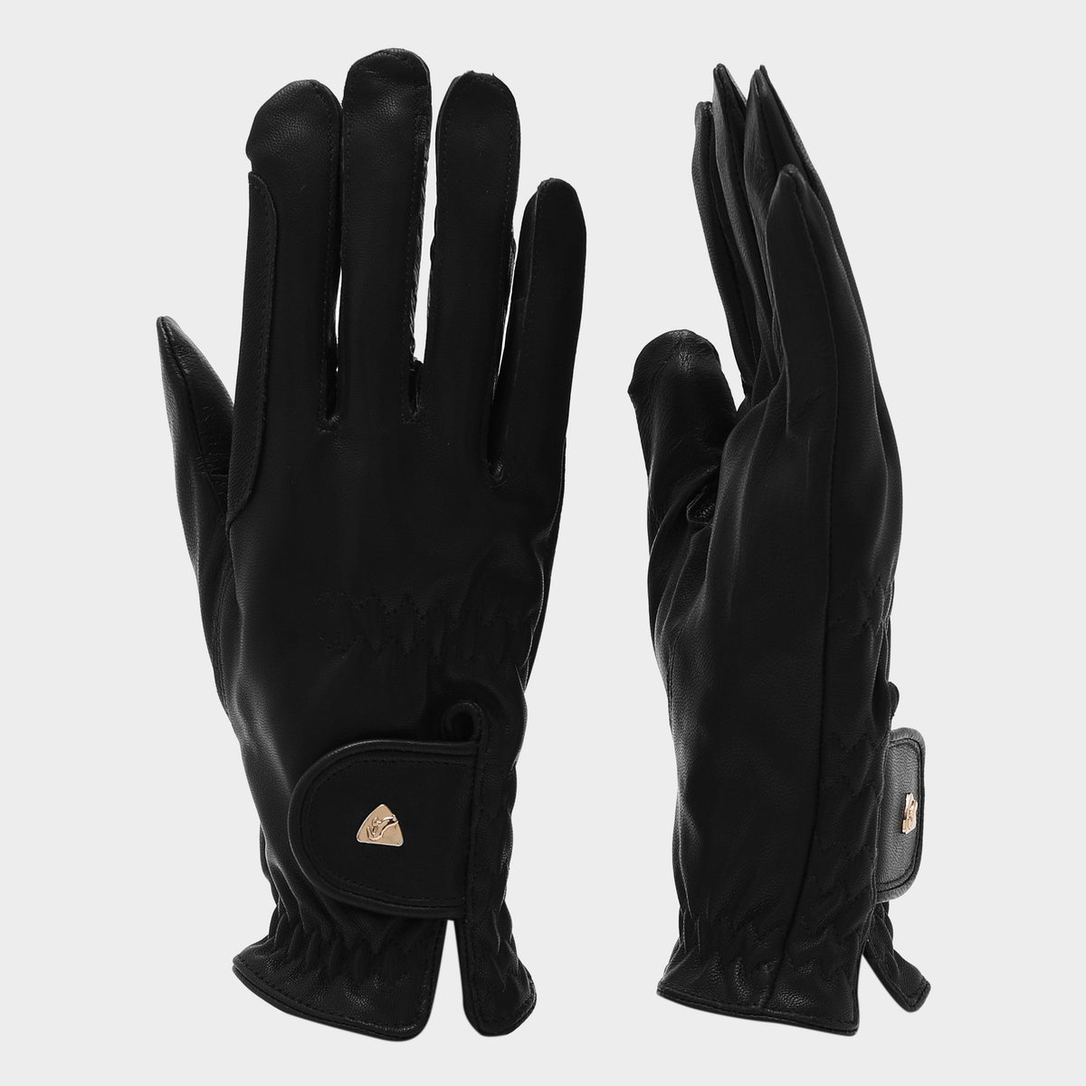 Leather Riding Gloves Black