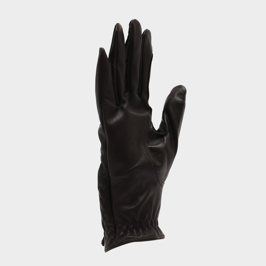 Leather Riding Gloves Black