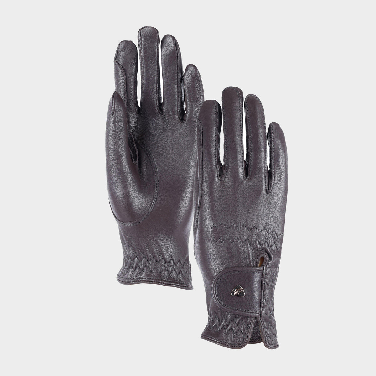 Leather Riding Gloves Brown