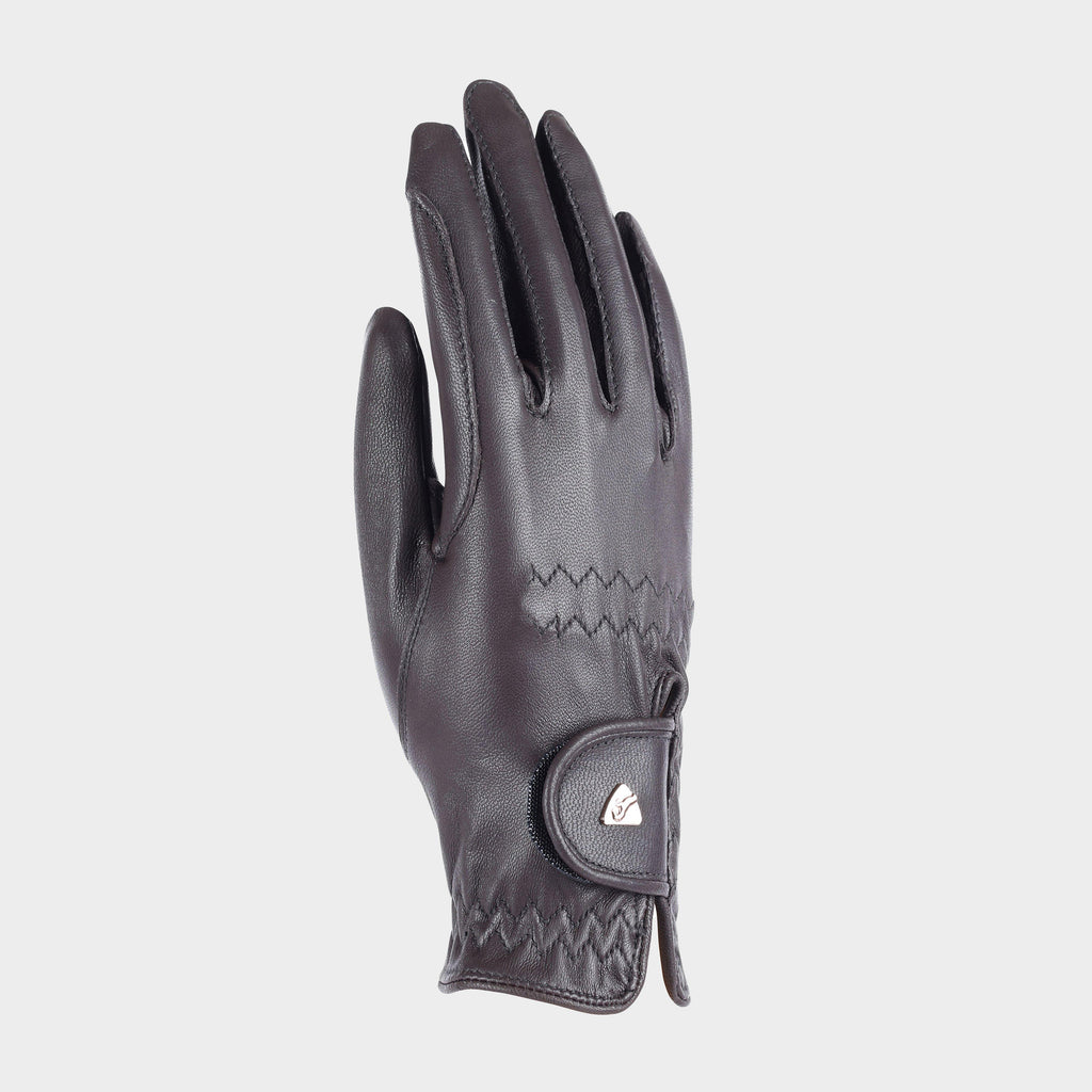 Leather Riding Gloves Brown
