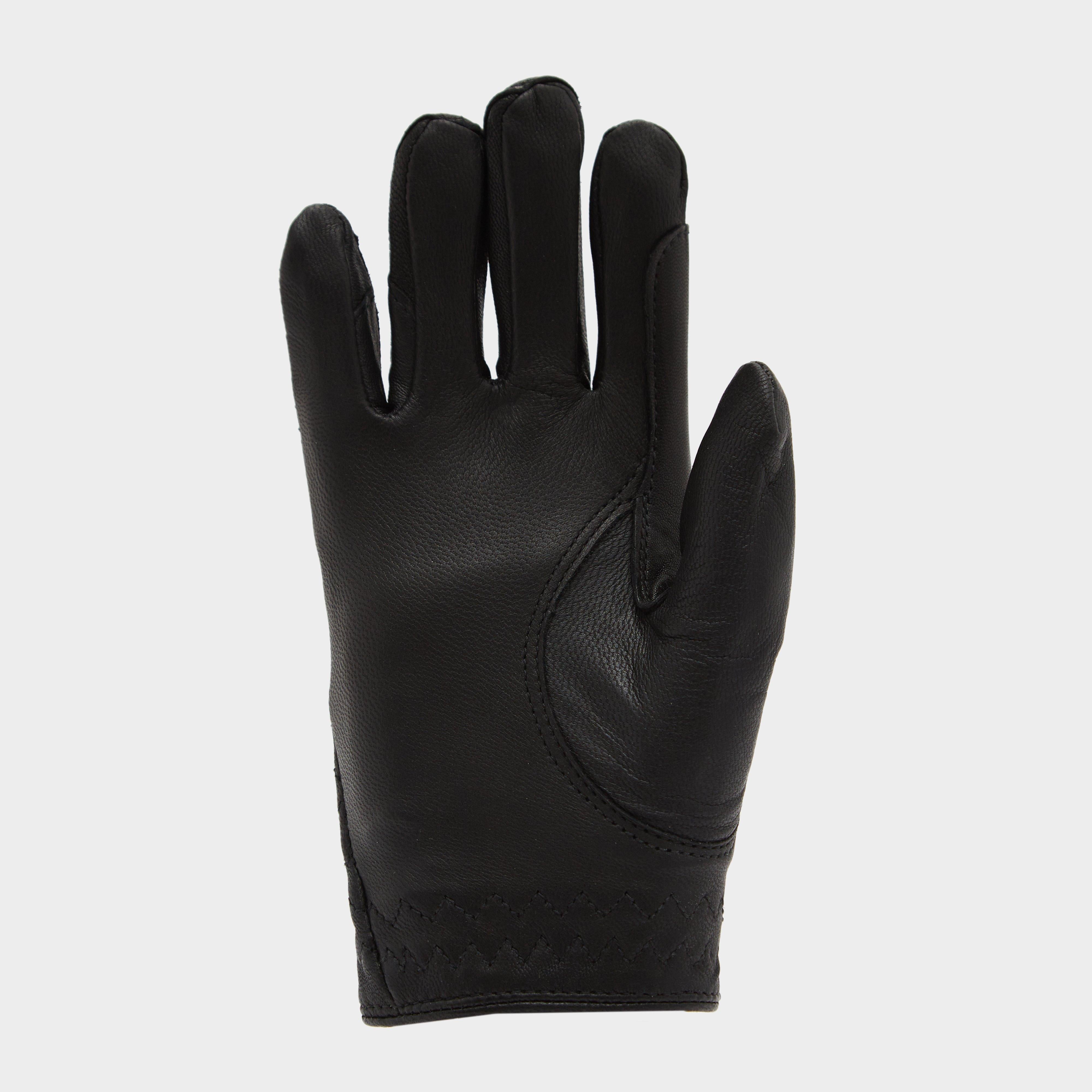 Child Leather Riding Gloves Black