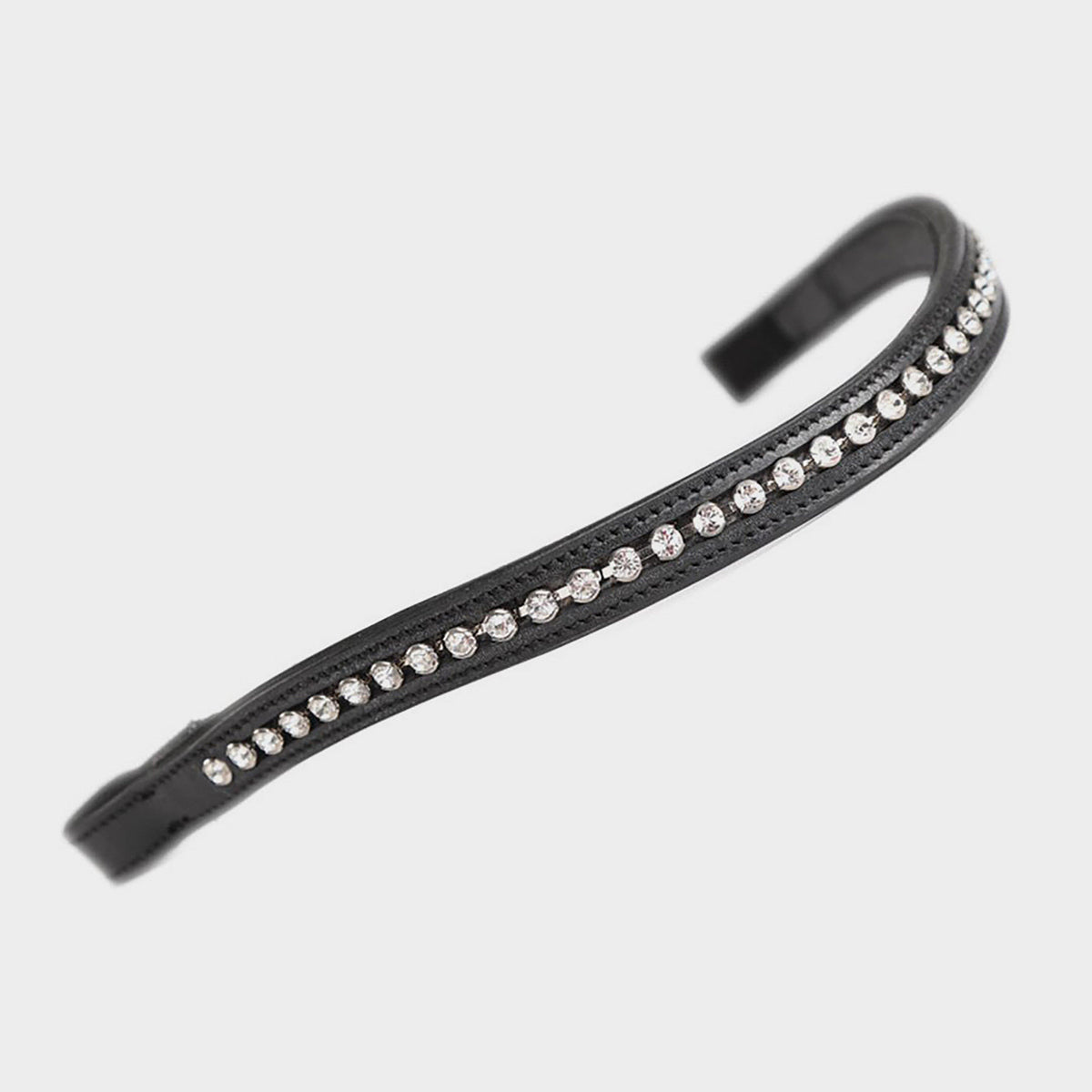 GARA Large Diamante Browband Black/Clear