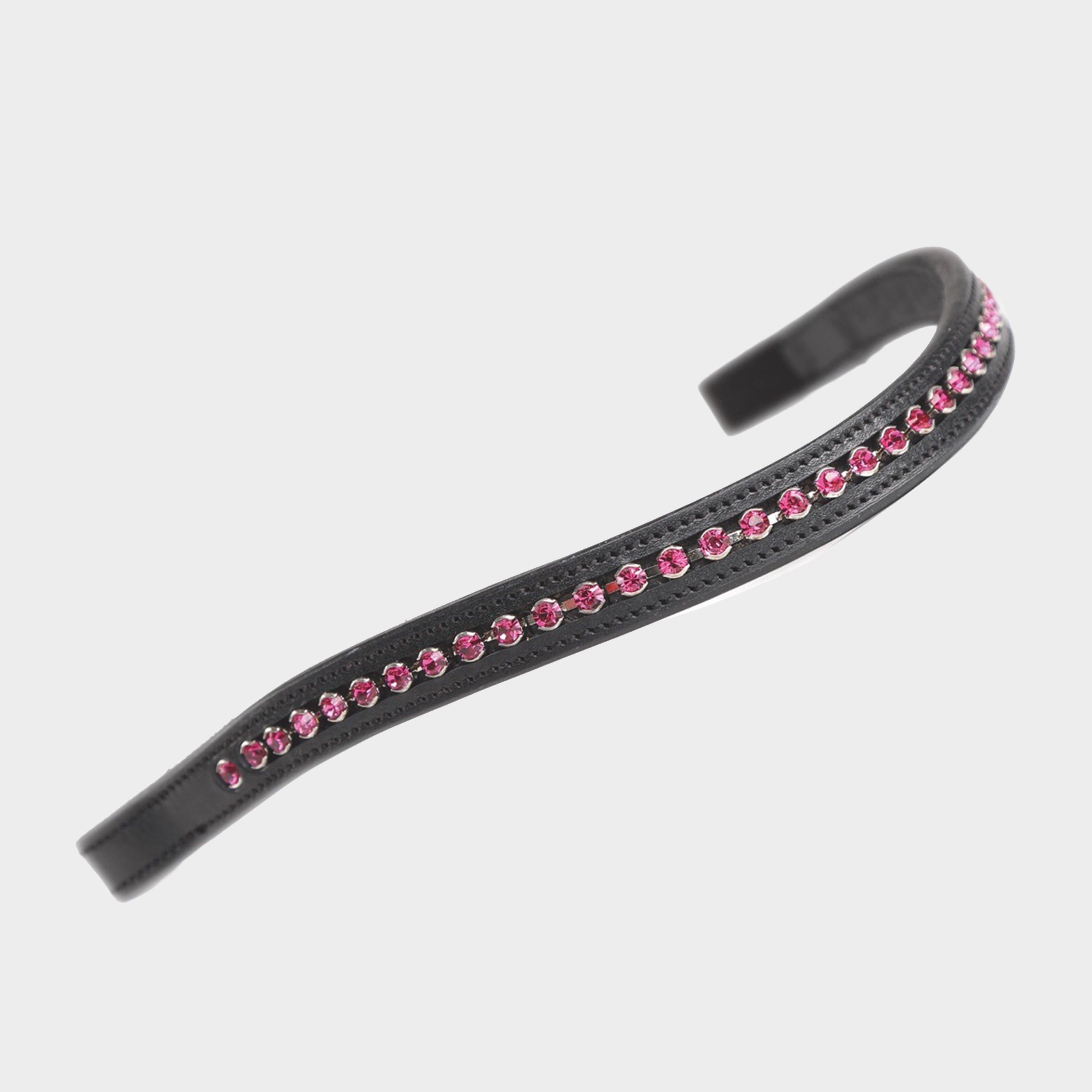 GARA Large Diamante Browband Black/Pink