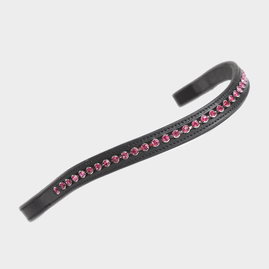 GARA Large Diamante Browband Black/Pink