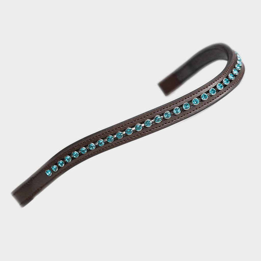 GARA Large Diamante Browband Havana/Green