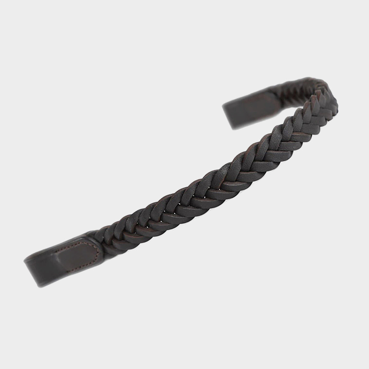 GARA Plaited Leather Browband Havana
