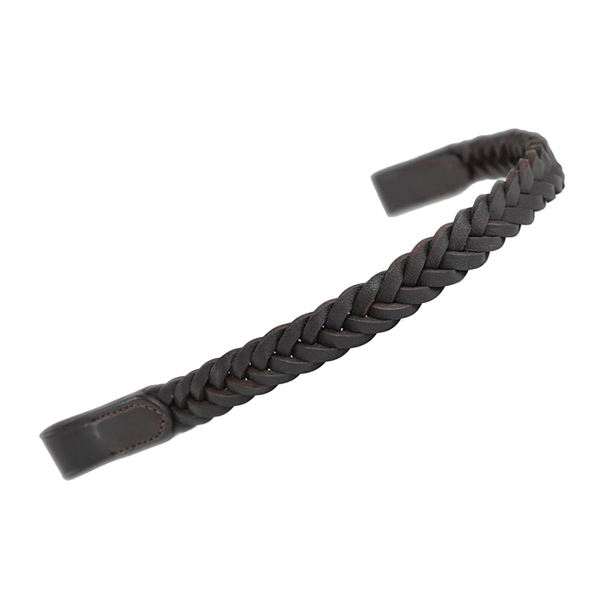 GARA Plaited Leather Browband Havana