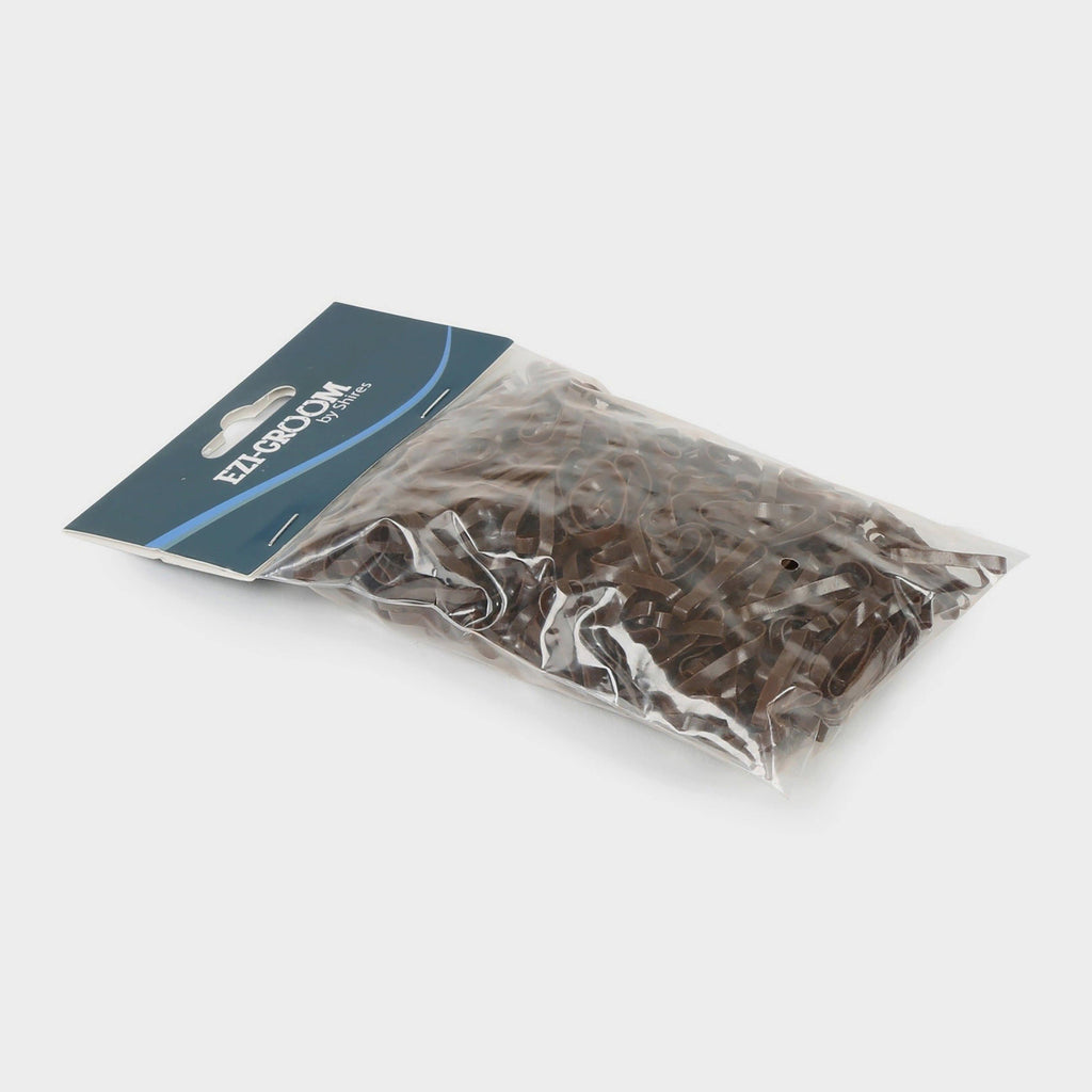 Ezi-Groom Silicone Plaiting Bands Brown