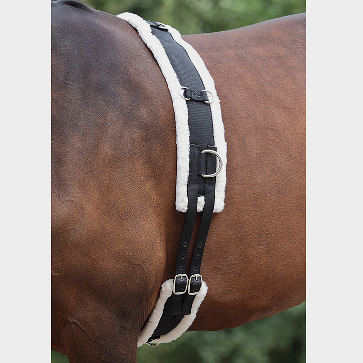 Nylon Fleece Lined Lunge Roller Black