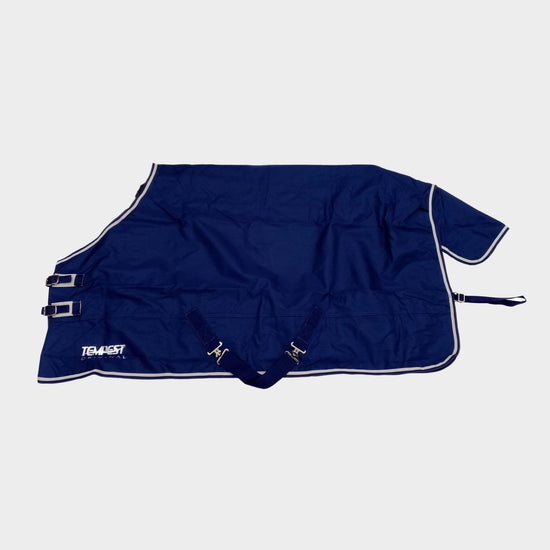 Tempest Original 0g Lightweight Standard Neck Turnout Rug Navy/Grey
