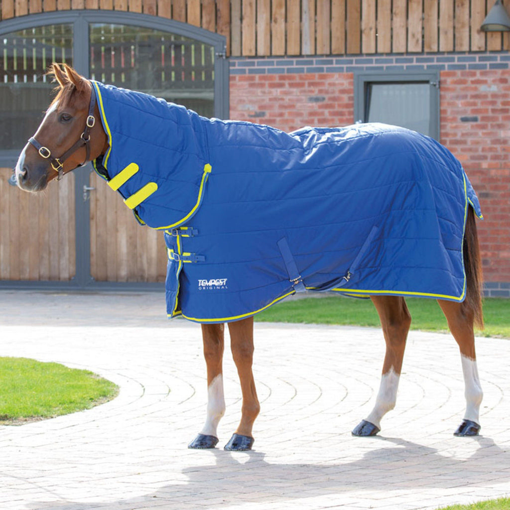 Tempest Original 100g Lightweight Combo Neck Stable Rug Blue Lime