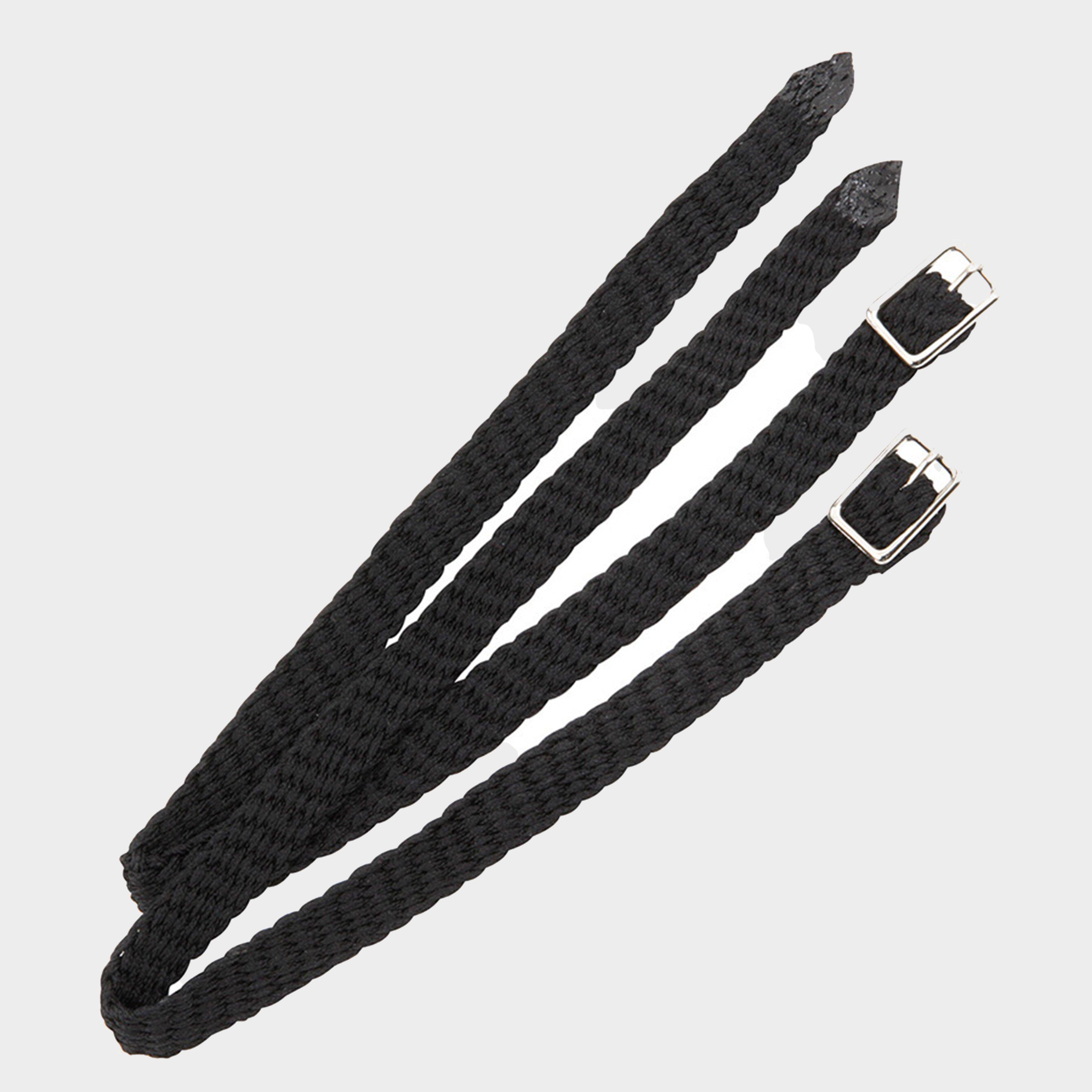 Plaited Nylon Spur Straps Black