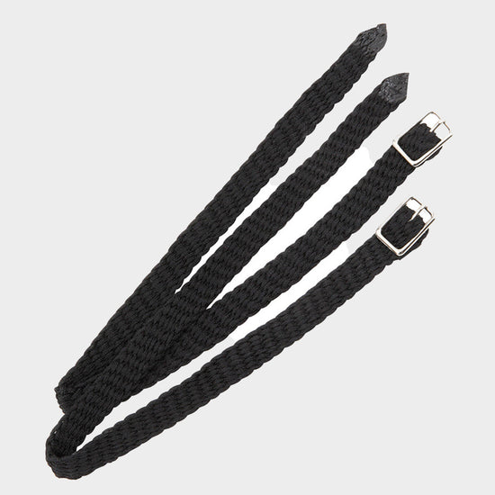Plaited Nylon Spur Straps Black