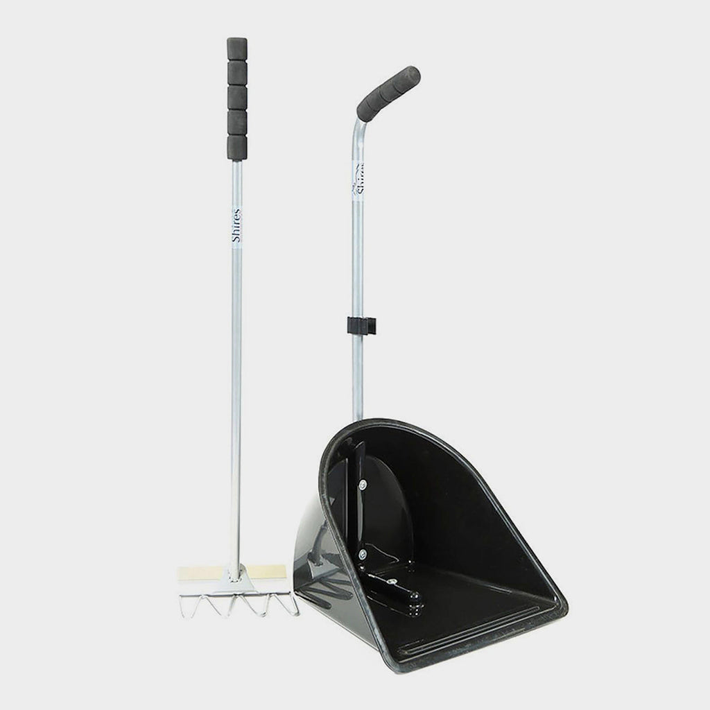 Shires Manure Scoop Tall Handle Black