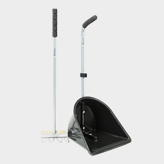 Shires Manure Scoop Tall Handle Black