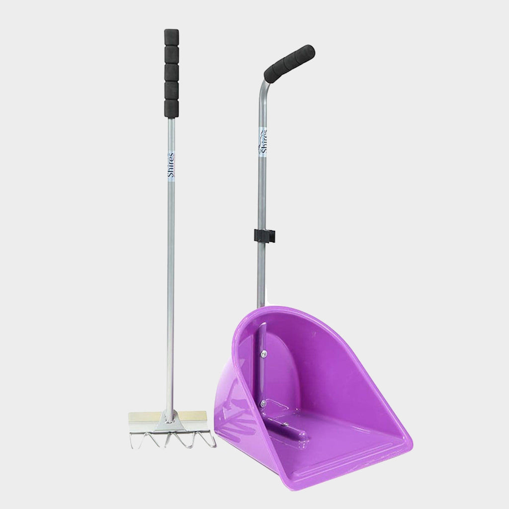 Shires Manure Scoop Tall Handle Purple