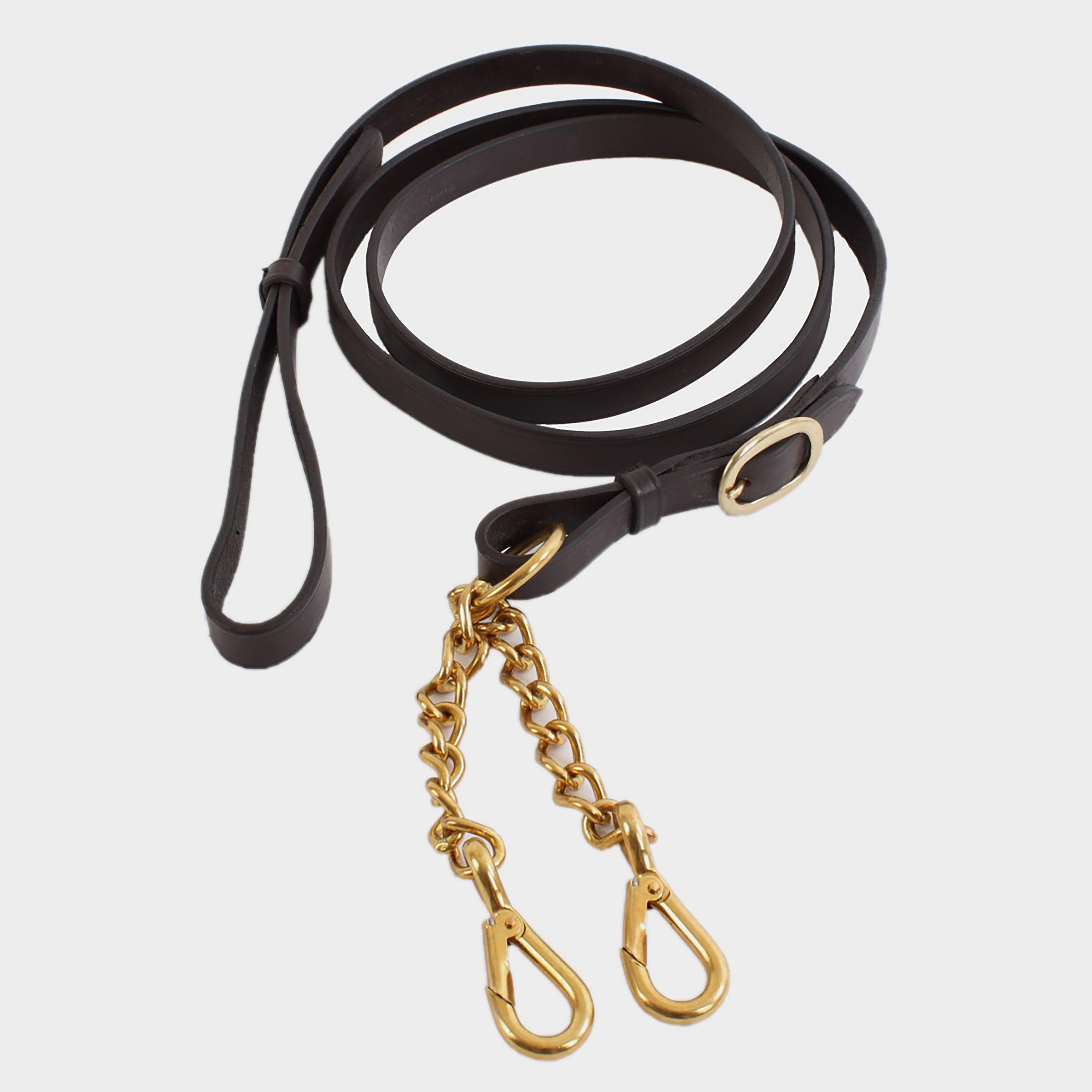 Leather Lead Rein With New Market Chain Brown